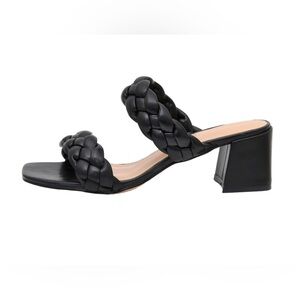 Cushionaire Women's Onyx braided heel sandals size 7W